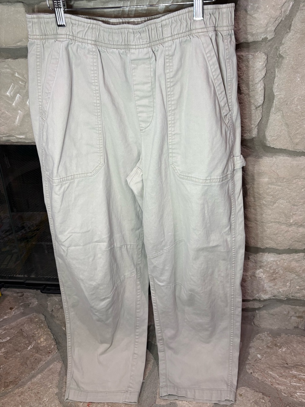 Old Navy Wide Leg Pants in Light Beige
